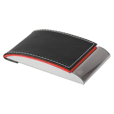 Визитница Prestige, черная с красным-0