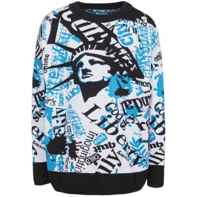 Свитер оверсайз на заказ Tricksy Net, полушерсть-6