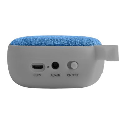 Беспроводная колонка Chubby, серая с голубым-1