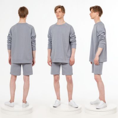 Свитшот унисекс S1, серый-4