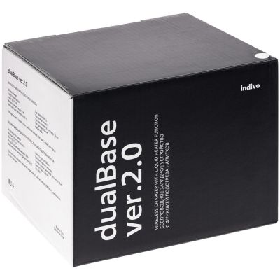 Кружка с подогревом и беспроводной зарядкой Dual Base, ver.2, черная-12