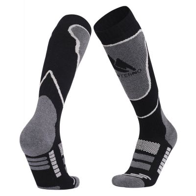 Термоноски высокие Monterno Sport, черные с серым-0