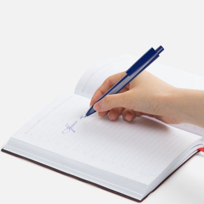 Ручка шариковая Ridge, темно-синяя-3