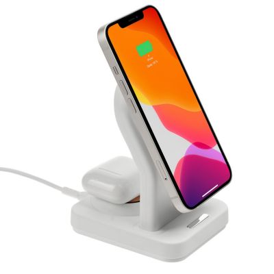 Зарядная станция с подсветкой Cooper Duo, белая-0