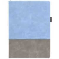 Ежедневник Horizon, недатированный, серый с голубым
