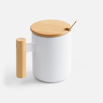 Кружка с ложкой Eco Fusion, белая-1