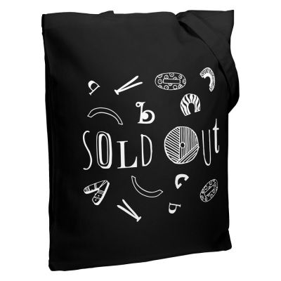 Холщовая сумка Sold Out, черная-0