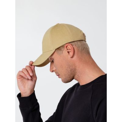 Бейсболка Hillside, бежевая-8