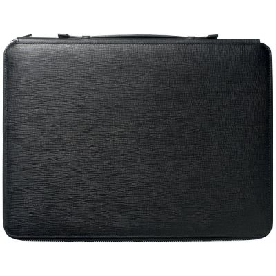 Папка на молнии c блокнотом А4 Tradition, черная-3