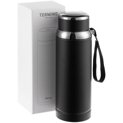 Смарт-термос с ситечком Termino, черный-8