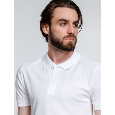 Рубашка поло мужская Adam, белая-6