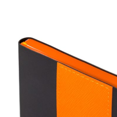 Ежедневник Bookmark, недатированный, черный с оранжевым-5