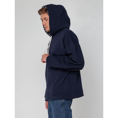 Худи унисекс оверсайз Seamark, темно-синее-7