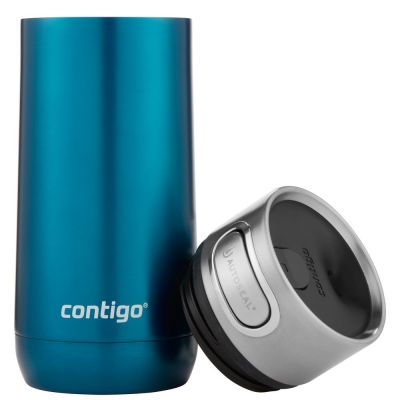 Термостакан Luxe, вакуумный, герметичный, бирюзовый (морская волна)-3