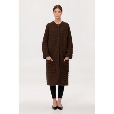 Кардиган женский Warmheart, коричневый-0