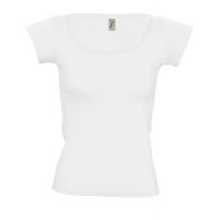 футболки женские Melrose 150 с глубоким вырезом, белая