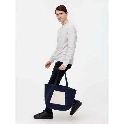 Шопер Shophop, синий с неокрашенным-10