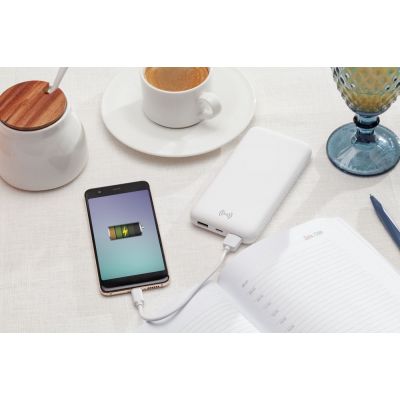 Аккумулятор Quick Charge Wireless 10000 мАч, белый-8