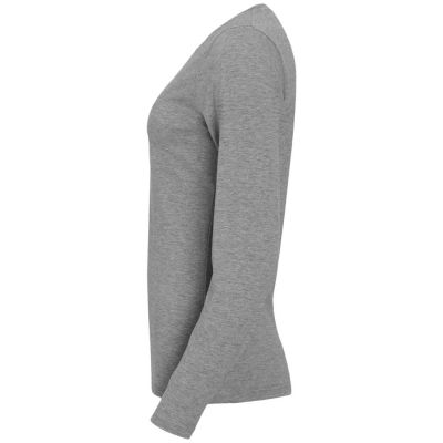 Футболка женская с длинным рукавом Majestic 150, серый меланж-2