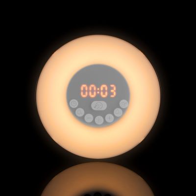 Лампа-колонка со световым будильником dreamTime, ver.2, белая-13