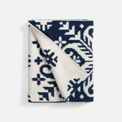 Шарф Wintertude M, синий с белым-1