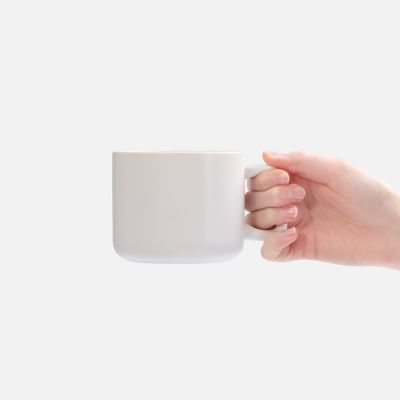 Чашка Jumbo в коробке матовая, белая-2