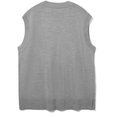 Жилет оверсайз унисекс Tad, светло-серый-1