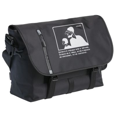 Сумка для ноутбука «Леон», черная-0