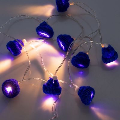 Гирлянда Cosy Poms, синяя-1