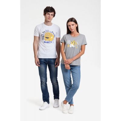 Футболка женская «Гидонисты», серый меланж-3