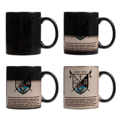 Кружка «Хамелеон», глянцевая, черная-3