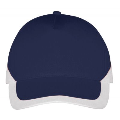 Бейсболка Booster, темно-синяя с белым-1