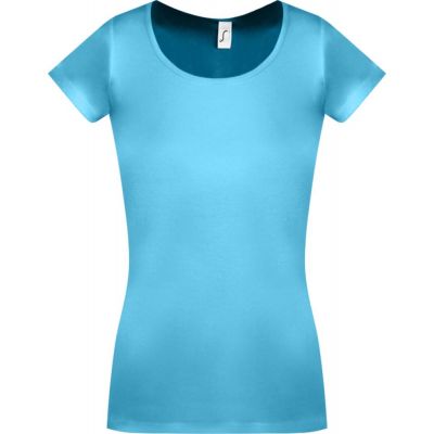 Футболка женская Moody 160, бирюзовая-0