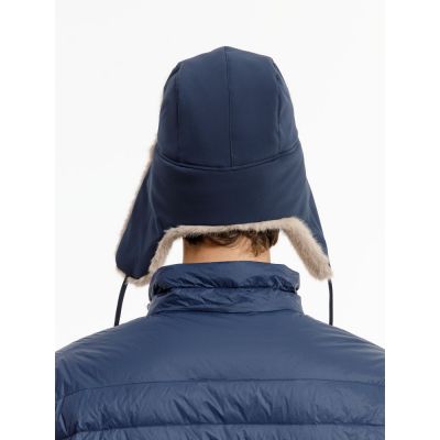 Шапка-ушанка Wasa, темно-синяя-7