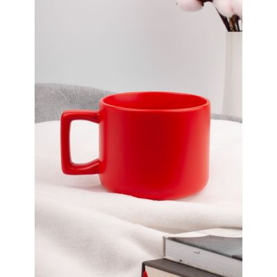 Чашка Jumbo в коробке матовая, красная-5