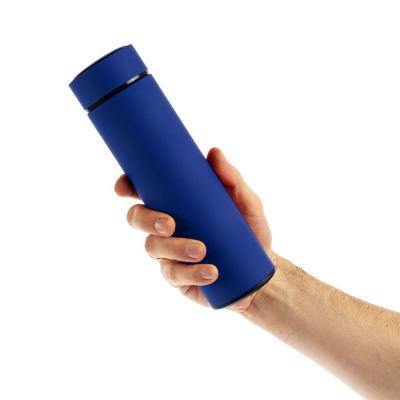 Термос с ситечком Percola, синий-7