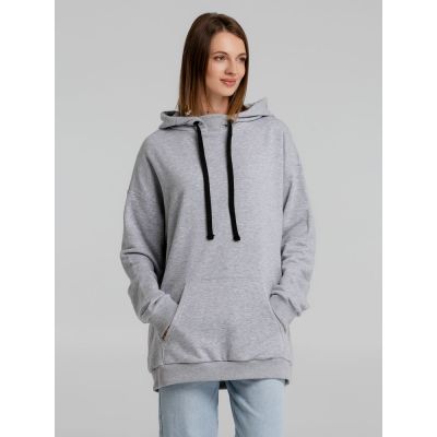 Худи оверсайз «Чистая соль», серый меланж-7