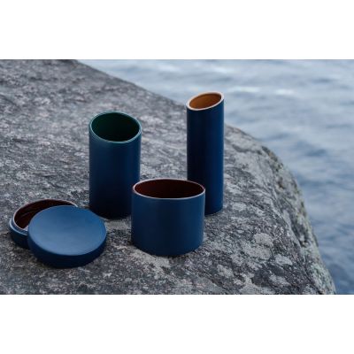 Ваза Form Fluid, малая, сине-бордовая-9