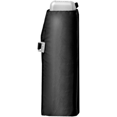 Зонт складной Carbonsteel Slim, черный-1