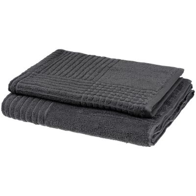 Полотенце Farbe, большое, темно-серое-5