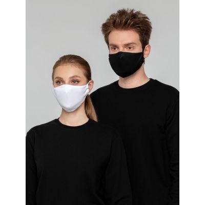 Маска для лица, белая-9