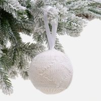 Вязаный шарик «Зимний шарм»