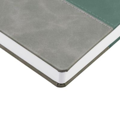 Ежедневник Horizon, недатированный, серый с зеленым-5