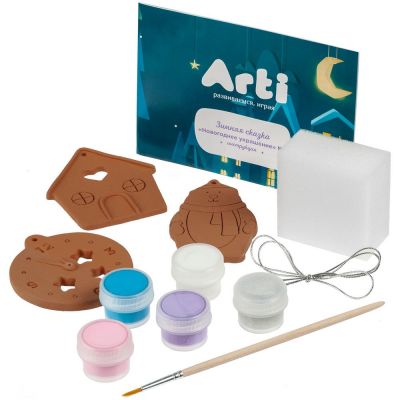 Набор для творчества Winter's Tale: мишка, домик, часы-1