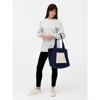Шопер Shophop, синий с неокрашенным-6