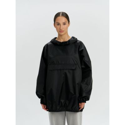 Дождевик-анорак Alatau, укороченный, черный, единый размер-11