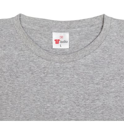 Футболка унисекс T-Bolka 180, серый меланж-3