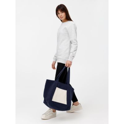 Шопер Shophop, синий с неокрашенным-7