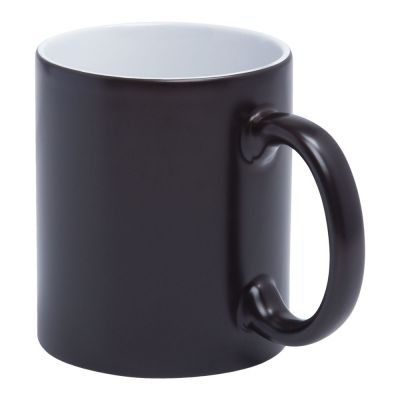Кружка «Хамелеон», матовая, черная-1