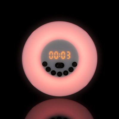 Лампа-колонка со световым будильником dreamTime, ver.2, черная-17